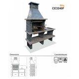 barbecue portugais pour jardin 