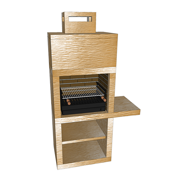 barbecue contemporain impexfire pierre av15m