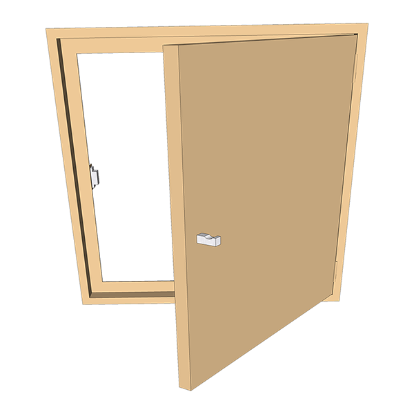 porte acier laque pour module 80 po80f