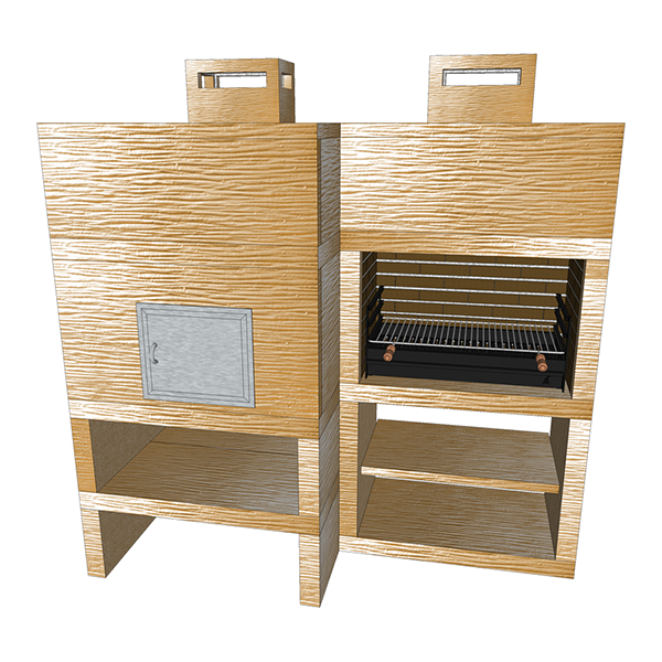 barbecue moderne avec four av90m