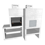 Modern Barbecue with Oven AV85M