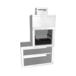 Barbecue Moderne AV12M Couleur Blanc