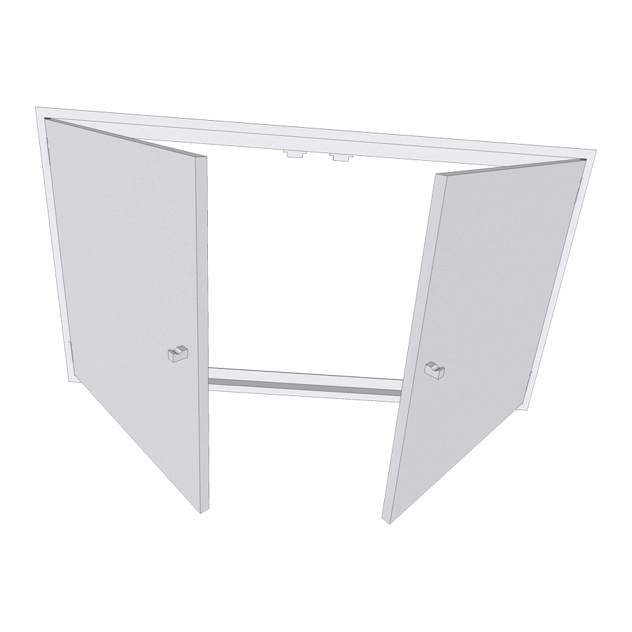 porte acier laque pour module 120 po120f