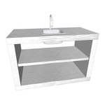 module de 120 pour barbecue moderne md120f