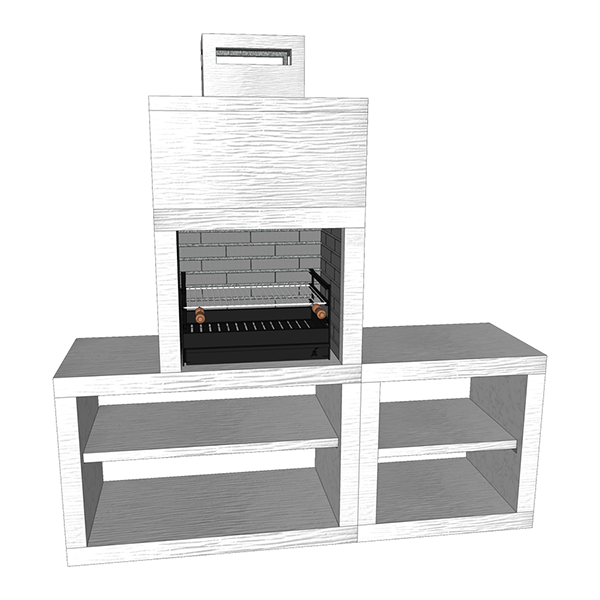 barbecue moderne avec evier av30m