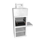 barbecue contemporain impexfire pierre av15m