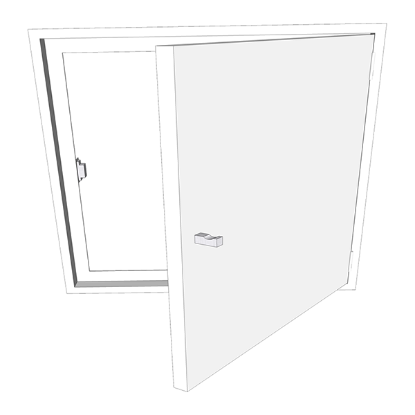 porte acier laque pour module 80 po80f