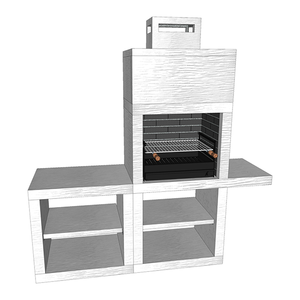 barbecue moderne avec evier av45m