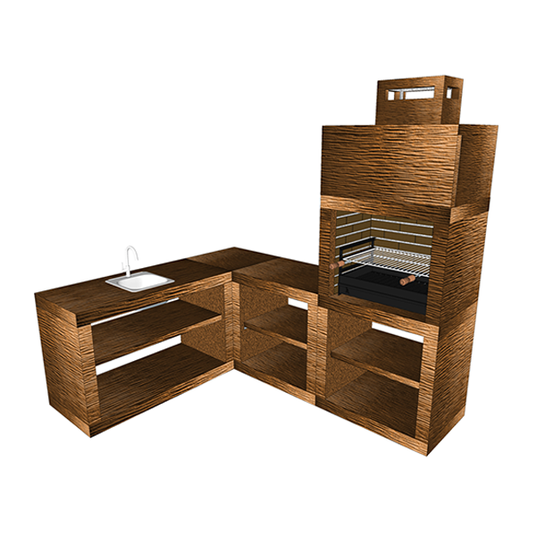 Barbecue d'angle Moderne AV12B