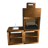 Barbecue Moderne avec Evier AV40M