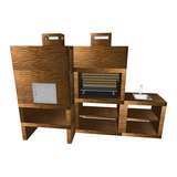 barbecue ligne moderne avec four et evier av100m