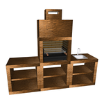 barbecue moderne avec evier av60m