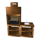 barbecue moderne avec evier av40m