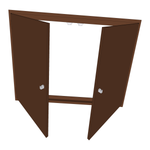 porte acier laque pour module 100 po100f