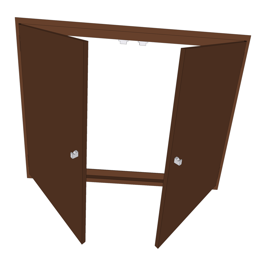 porte acier laque pour module 100 po100f