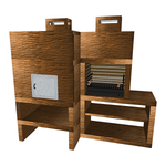 barbecue moderne avec four av85m