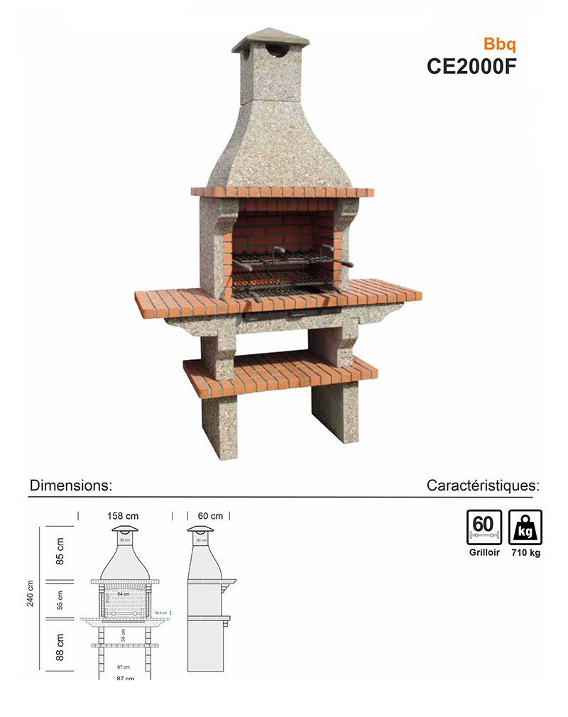 Barbecue en kit de Jardin CE2000F