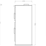 Poêle à bois Oliveirinha Diane avec four PF51F