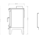 Poêle à bois Oliveirinha PF52F