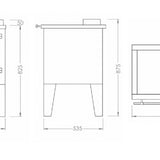 Cuisinière a bois Rustique VOLTAIRE PF002F