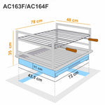 Grilloir encastrable en fer   78 x 48 cm  AC164F