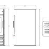 Poêle à bois avec ventilation SR8 PF057F
