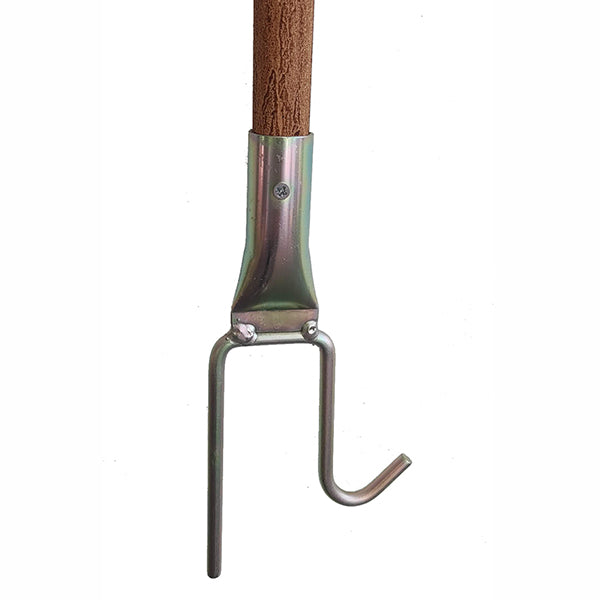 Pelle pour four à bois AC28F manche en bois vue de côté