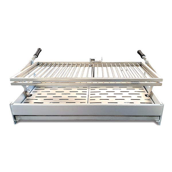 Roestvrijstalen Grillrooster 55 X 45 Cm – AISI 304, Voedselveilig – Elektrisch Gepolijst – Geschikt Voor Barbecue, Vuurkorf En Tuinhaard