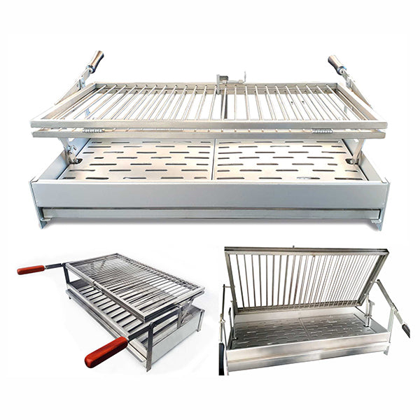 grilloir pivotant weekend en inox f50