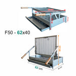 grilloir pivotant weekend en inox f50