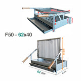 grilloir pivotant weekend en inox f50