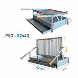 grilloir pivotant weekend en inox f50