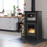 Poêle à bois sans ventilation & avec Four AVEYRON PF037F