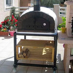 support chariot pour four a bois en brique