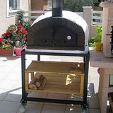 support chariot pour four a bois en brique