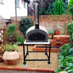 support chariot pour four a bois en brique