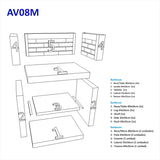 Barbecue contemporain AV08M