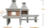 Picture of Barbecue granit avec four et évier GR56F