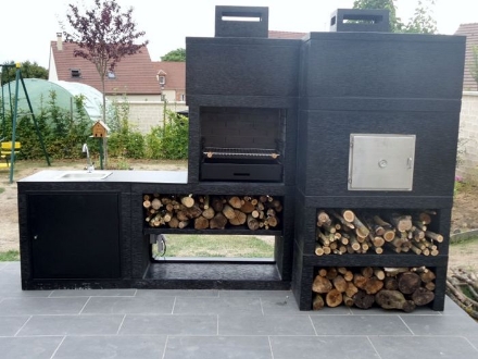 Image de Barbecue Moderne avec Four et Evier AV80M