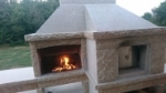 Picture of Barbecue en granit avec four a Pizza GR66F