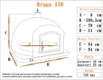 Picture of Four a Pizza Pain en refractaire - BRAGA 110cm