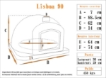 Picture of Four à pizza bois extérieur - LISBOA 90cm