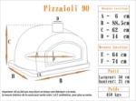 Picture of Four a pizza bois PIZZAIOLI 90 cm