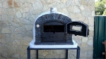 Picture of Four a bois et pizza VENTURA Noir AL 100 cm