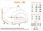 Picture of Four a pizza et pain du Portugal ENNIO 100cm