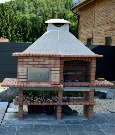 Image de Barbecue fixe avec four a pain  et pizza AV5550F