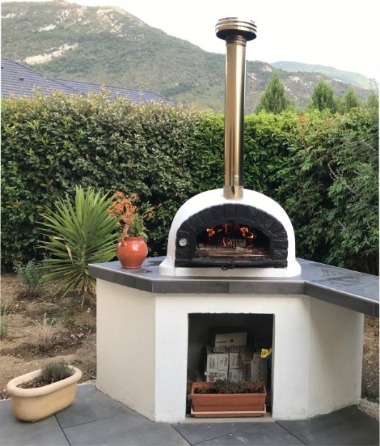 Four a pizza et pain bois BRAZZA 90 cm-My Barbecue