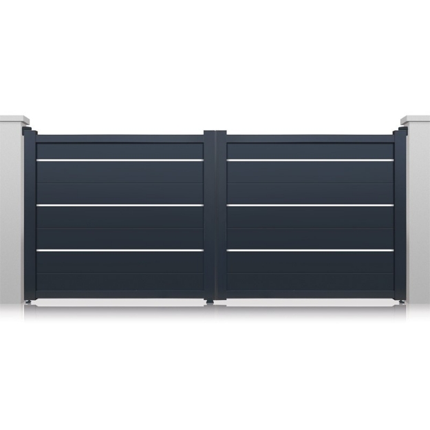 Picture of Portail battant en aluminium laque LISBOA PB002F