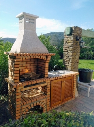 Image de Barbecue à charbon de Jardin avec évier CE8010F