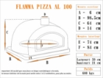 Picture of Four a bois Flamma Pizza  AL 100cm